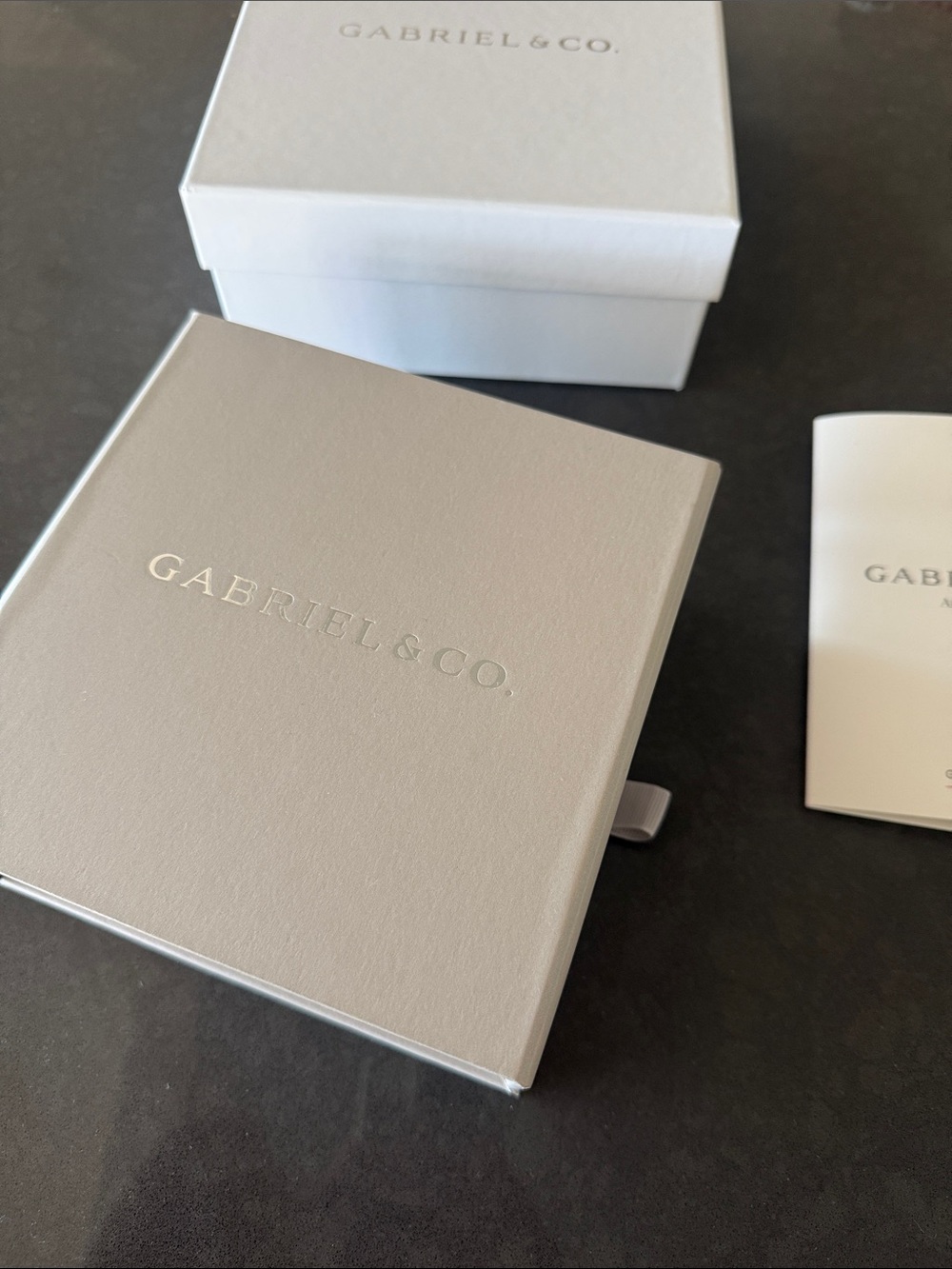 NWT Gabriel & Co. Sterling silver genuine diamond Huggies w Box & paperwork - Picture 3 of 5